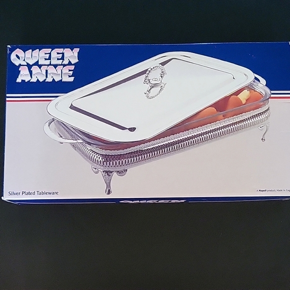 NEW Queen Anne Silver Plated Covered Casserole Holder, 3L - Picture 1 of 14